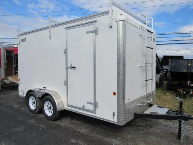 Car Mate 7 x 14 Enclosed Contractor Trailer – 6″ Added Height