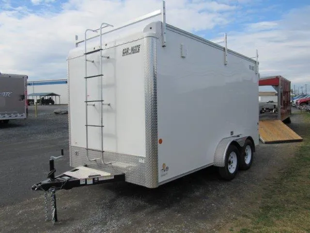 Car Mate 7 x 14 Enclosed Contractor Trailer – 6″ Added Height - Image 4