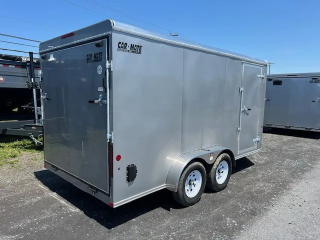Car Mate 7 x 14 V-Nose Enclosed Cargo Trailer – 6″ Added Height - Image 7