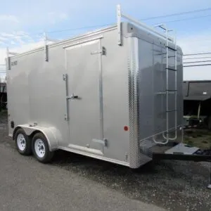 Car Mate 7 x 14 Enclosed Contractor Trailer – 6″ Added Height