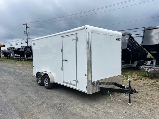 Car Mate 7 x 16 Enclosed Cargo Trailer – 12″ Added Height - Image 4