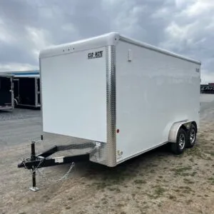Car Mate 7 x 16 Enclosed Cargo Trailer – 12″ Added Height