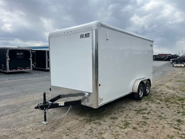 Car Mate 7 x 16 Enclosed Cargo Trailer – 12″ Added Height