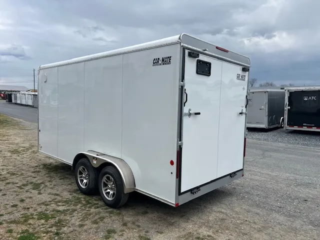Car Mate 7 x 16 Enclosed Cargo Trailer – 12″ Added Height - Image 7