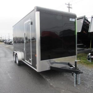 Car Mate 7 x 16 Enclosed Cargo Trailer – 18″ Added Height
