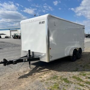 Car Mate 7 x 16 Enclosed Cargo Trailer – Extended Tongue