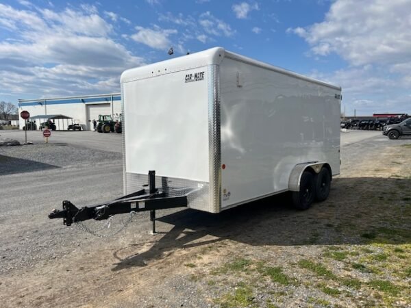 Car Mate 7 x 16 Enclosed Cargo Trailer – Extended Tongue