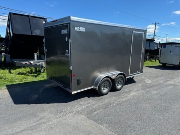 Car Mate 7 x 14 V-Nose Enclosed Cargo Trailer – 12” Added Height - Image 5