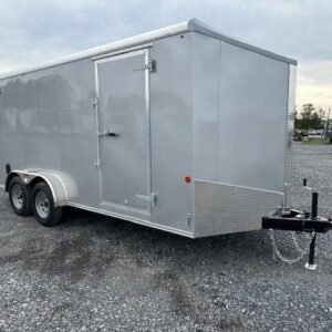 Car Mate 7 x 16 Enclosed Cargo Trailer – Slant V-Nose