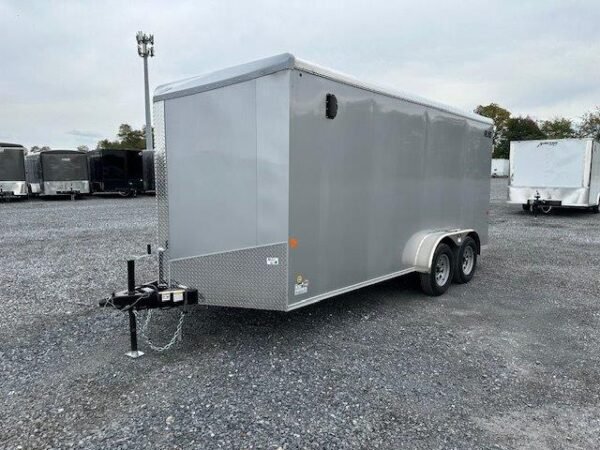 Car Mate 7 x 16 Enclosed Cargo Trailer – Slant V-Nose - Image 4