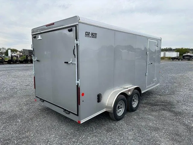 Car Mate 7 x 16 Enclosed Cargo Trailer – Slant V-Nose - Image 7