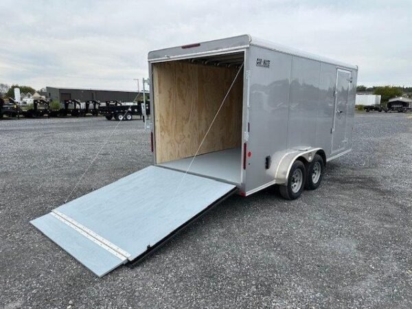 Car Mate 7 x 16 Enclosed Cargo Trailer – Slant V-Nose - Image 8