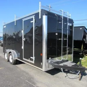 Car Mate 7 x 16 Enclosed Contractor Trailer – 10K GVW Upgrade