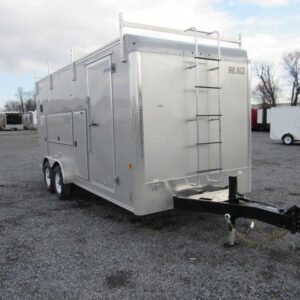 Car Mate 7 x 18 Enclosed Contractor Cargo Trailer – Tool Boxes