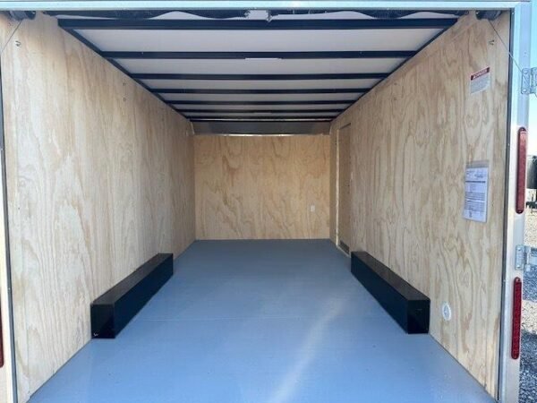 Car Mate 8.5 x 16 Enclosed Contractor Trailer – Ladder Racks - Image 6