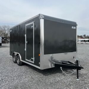 Car Mate 8.5 x 16 Enclosed Cargo Trailer – Aluminum Wheels