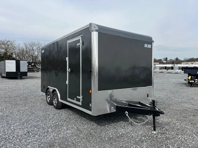 Car Mate 8.5 x 16 Enclosed Cargo Trailer – Aluminum Wheels