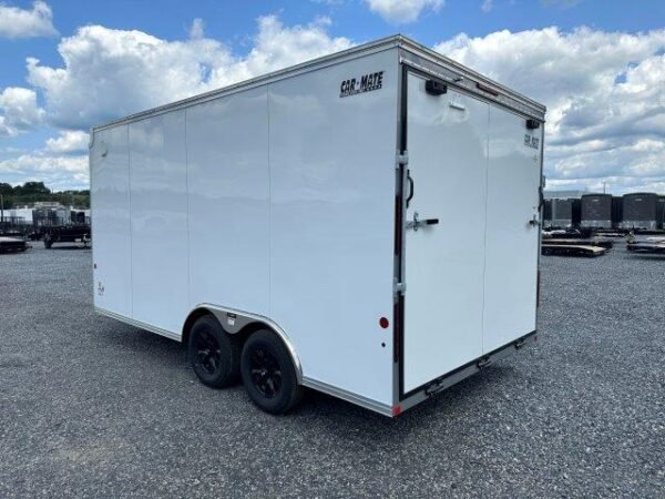 Car Mate 8.5 x 16 Enclosed Car Trailer – Aluminum Wheels - Image 5