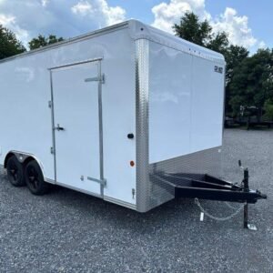 Car Mate 8.5 x 16 Enclosed Car Trailer – Aluminum Wheels