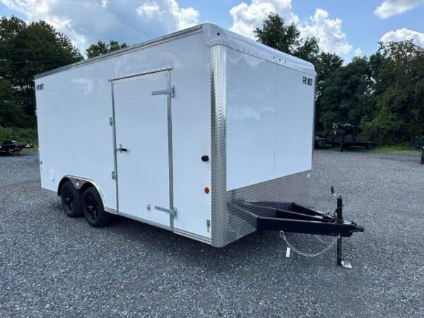 Car Mate 8.5 x 16 Enclosed Car Trailer – Aluminum Wheels