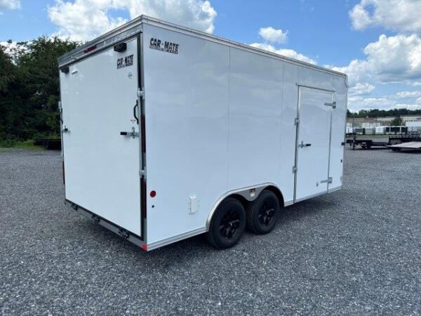 Car Mate 8.5 x 16 Enclosed Car Trailer – Aluminum Wheels - Image 7