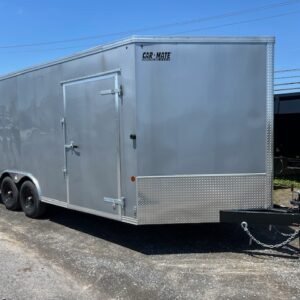 Car Mate 8.5 x 18 Enclosed Car Trailer – 6” Added Height