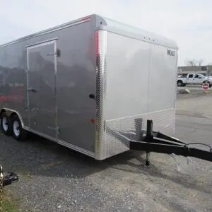 Car Mate 8.5 x 20 Enclosed Car Hauler- Awning Get Out Door