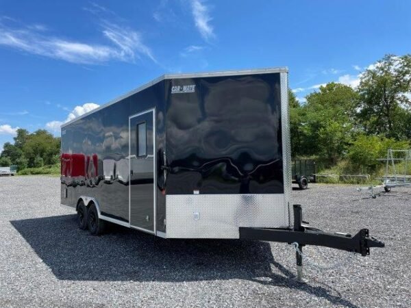 Car Mate 8.5 x 20 V-Nose Enclosed Car Hauler – Finished Interior