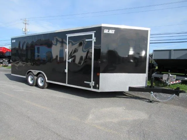 Car Mate 8.5 x 20 V-Nose Enclosed Car Hauler – Extended Tongue