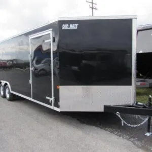 Car Mate 8.5 x 24 V-Nose Enclosed Car Trailer – Get Out Door