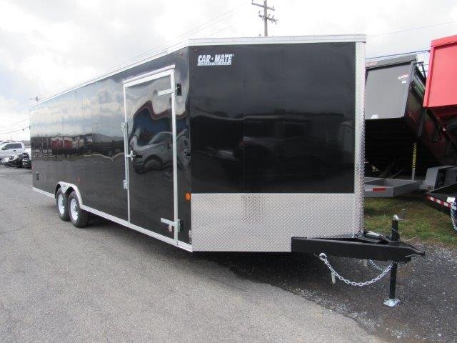 Car Mate 8.5 x 24 V-Nose Enclosed Car Trailer – Get Out Door