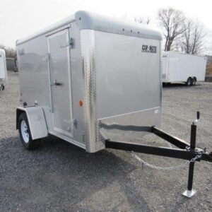 Car Mate 5 x 8 Enclosed Cargo Trailer – Ramp Door
