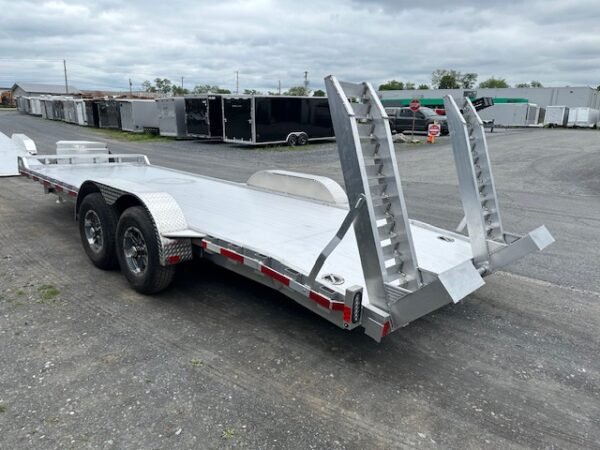 Cargo Pro 6.5 x 22 Aluminum Equipment Trailer – Ladder Ramps - Image 7