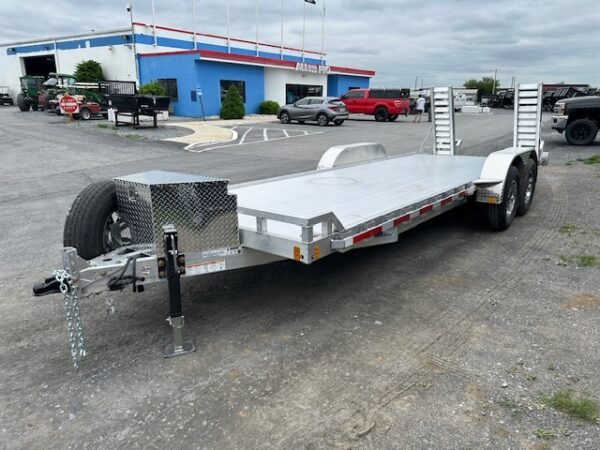 Cargo Pro 6.5 x 22 Aluminum Equipment Trailer – Ladder Ramps - Image 4