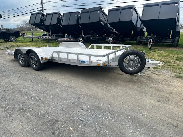 Cargo Pro 7 x 18 Aluminum Open Car Hauler – Slide Out Ramps - Image 4