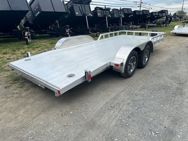 Cargo Pro 7 x 18 Aluminum Open Car Hauler – Slide Out Ramps - Image 5