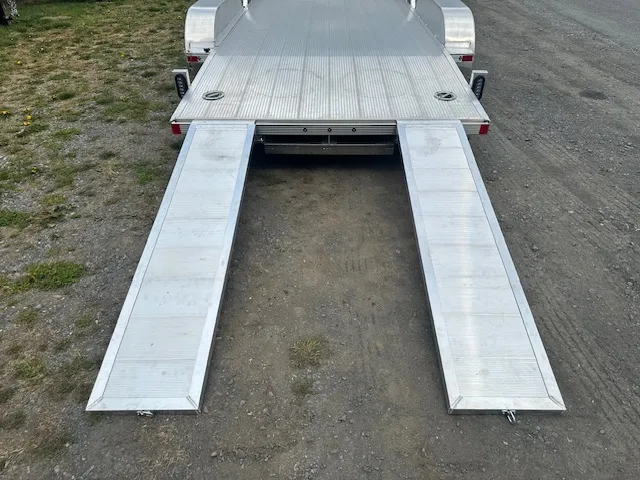 Cargo Pro 7 x 18 Aluminum Open Car Hauler – Slide Out Ramps - Image 3