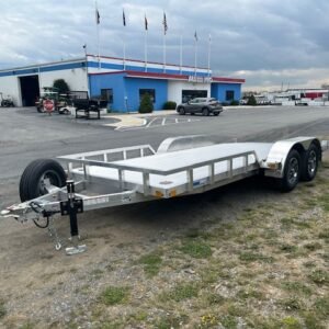 Cargo Pro 7 x 18 Aluminum Open Car Hauler – Slide Out Ramps