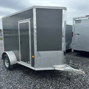 Cargo Pro 5 x 8 Aluminum Enclosed Cargo Trailer – Ramp Door