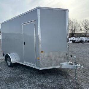Cargo Pro 7 x 12 V-Nose Aluminum Enclosed Trailer – Ramp Door