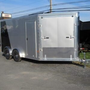 Sno Pro 7.5 x 14 Drive On/Off Snowmobile Trailer – All Aluminum