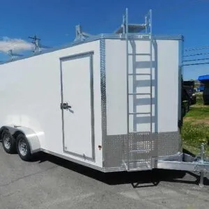 Cargo Pro 7 x 16 Aluminum Enclosed V-Nose Trailer – Contractor Package