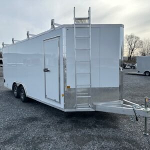 Cargo Pro 8.5 x 20 Aluminum Enclosed V-Nose Trailer – Contractor Package