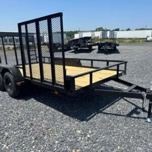 Carry-On 7 x 14 Landscape Utility Trailer – Side ATV Ramp