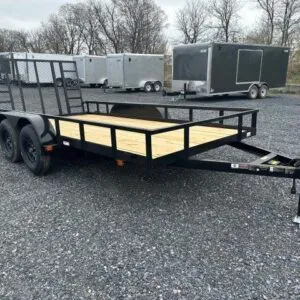 Carry-On 7 x 14 Landscape Utility Trailer – Rear Ramp Gate