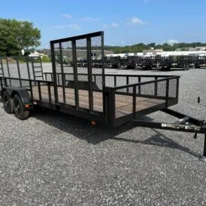 Carry-On 7 x 20 Landscape Utility Trailer – Mesh Sides & ATV Gate
