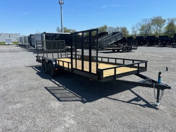 Carry-On 7 x 20 Landscape Utility Trailer – Side Ramp Gate