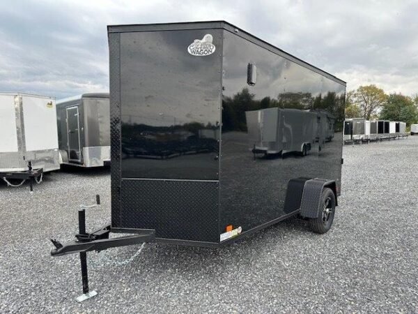 Covered Wagon 6 x 12 Enclosed Cargo Trailer – Aluminum Wheels - Image 4