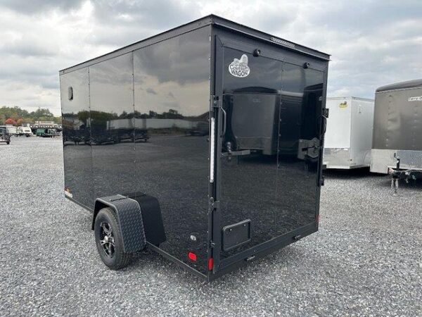 Covered Wagon 6 x 12 Enclosed Cargo Trailer – Aluminum Wheels - Image 7
