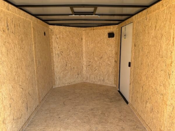 Covered Wagon 7 x 12 Enclosed Cargo Trailer – Black Trim - Image 6